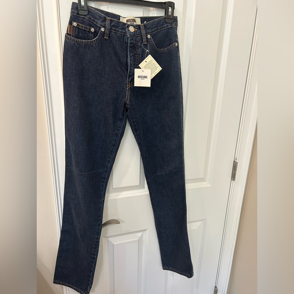 NWT Moschino Women's Classic Straight Leg Jeans size 26